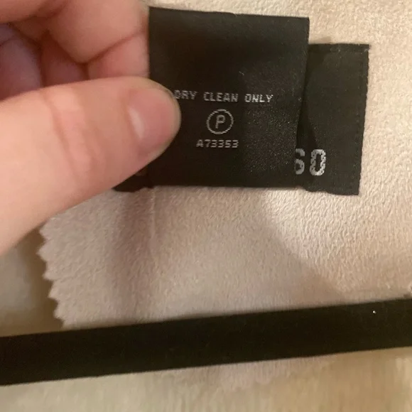 Dennis by Dennis Basso 1X light tan coat with faux fur inside faux suede 1X - Picture 14 of 15